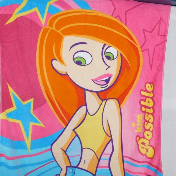 Disney Store Kim Possible Beach Towel 30 x 60 retired - Picture 2 of 5